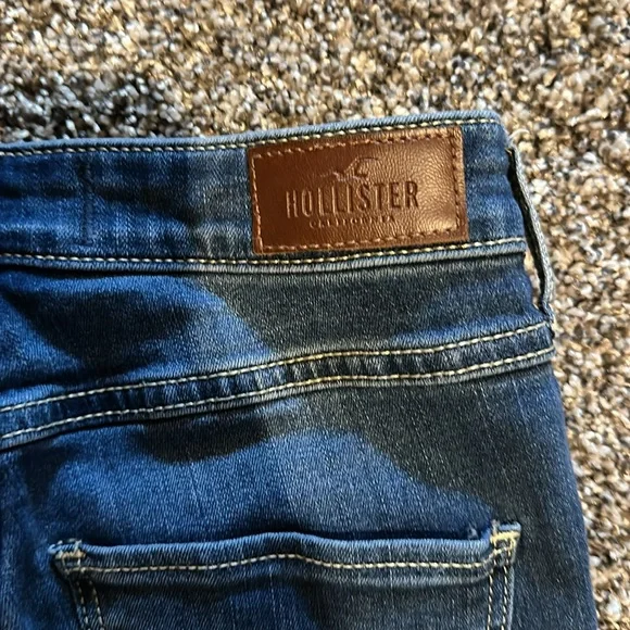 Hollister Brand High Rise Crop Super Skinny Jeans Size 1R Great Condition - Picture 9 of 9
